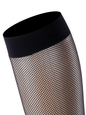 FALKE Over the Knee Socks 'Net' in Black