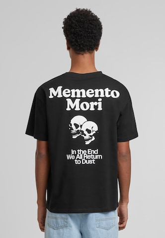 Mister Tee Póló 'Memento Mori' - fekete: elől