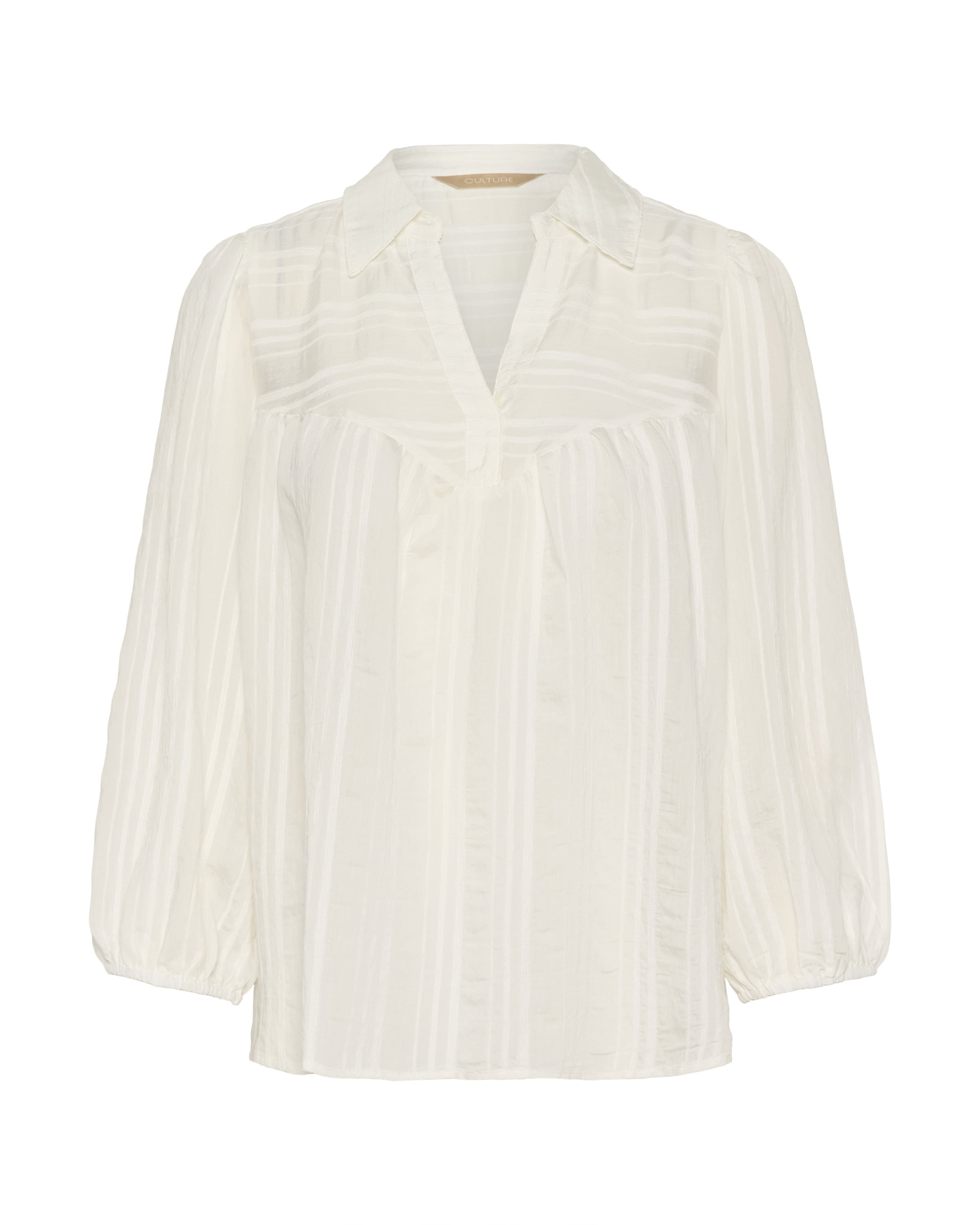 Chemisier 'Asima' CULTURE en blanc : devant