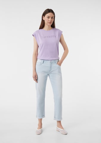 T-shirt comma casual identity en violet