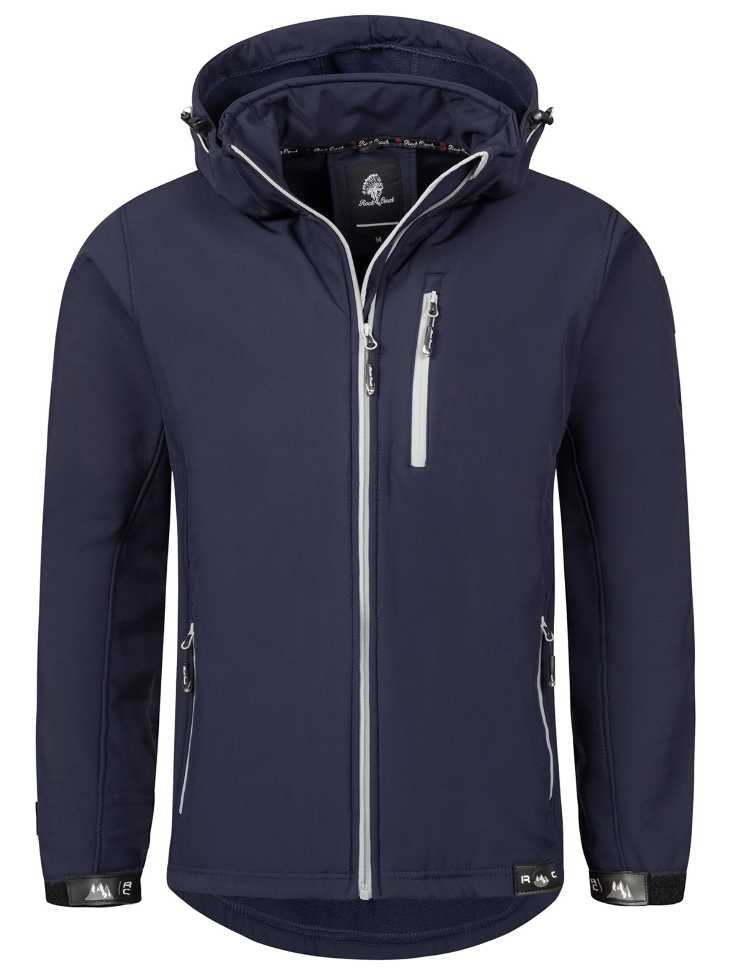 Rock Creek Outdoorjacke in Blau: Vorderseite