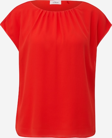 s.Oliver BLACK LABEL Blouse in Rood: voorkant