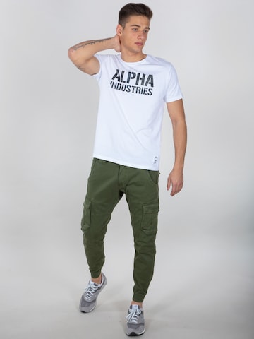 ALPHA INDUSTRIES Tapered Cargo Pants 'Army' in Green