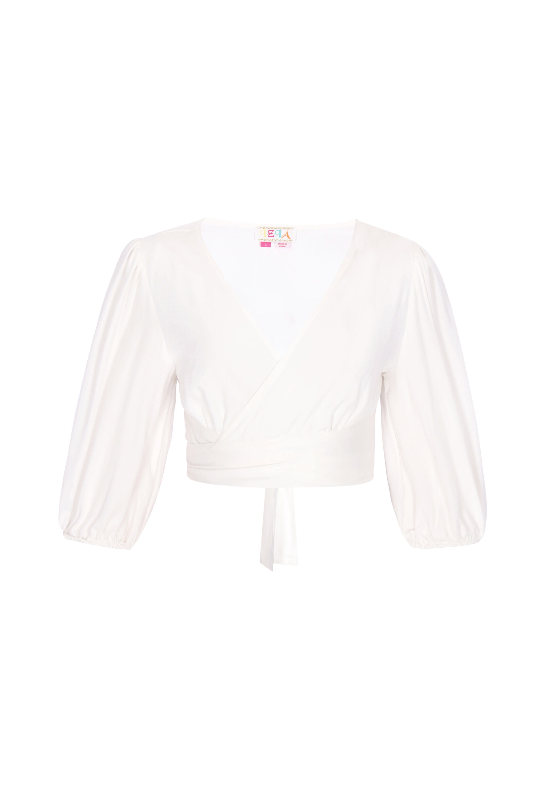 IZIA Blouse 'Festival' in Wit: voorkant