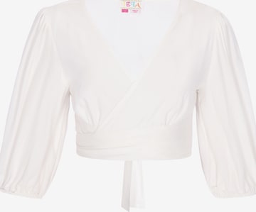 Chemisier 'Festival' IZIA en blanc : devant