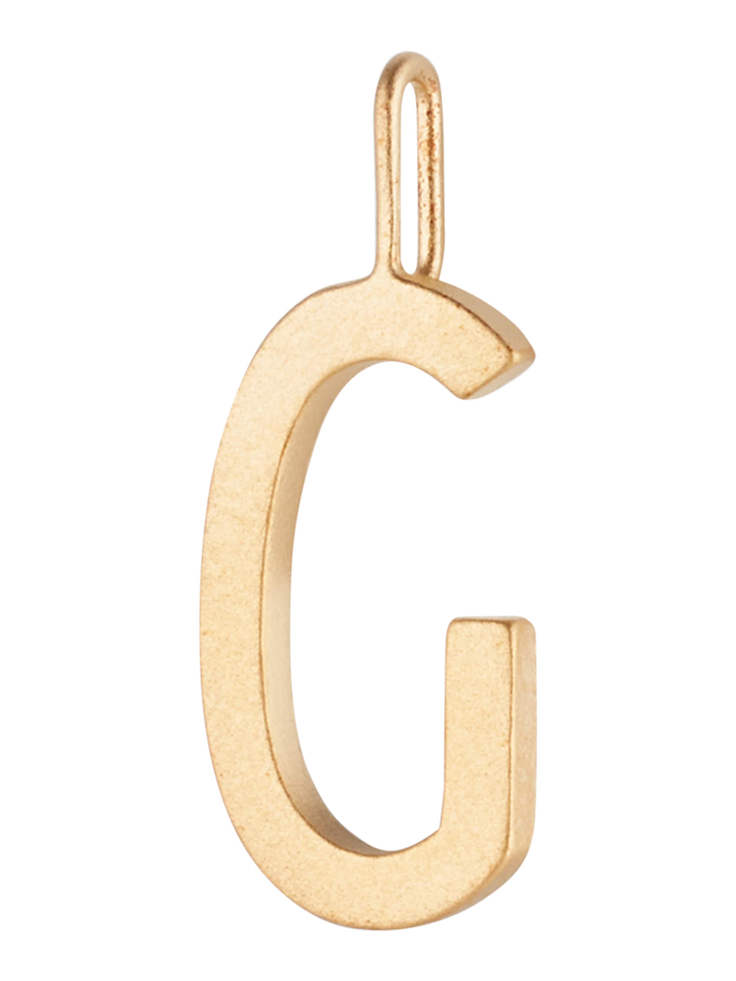 Design Letters Anhänger in Gold: Vorderseite