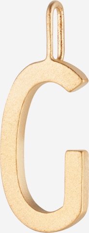 Design Letters Pendant in Gold: front