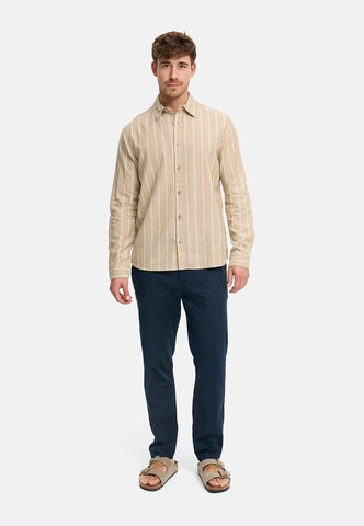 INDICODE JEANS Regular fit Zakelijk overhemd ' INTrypper ' in Beige