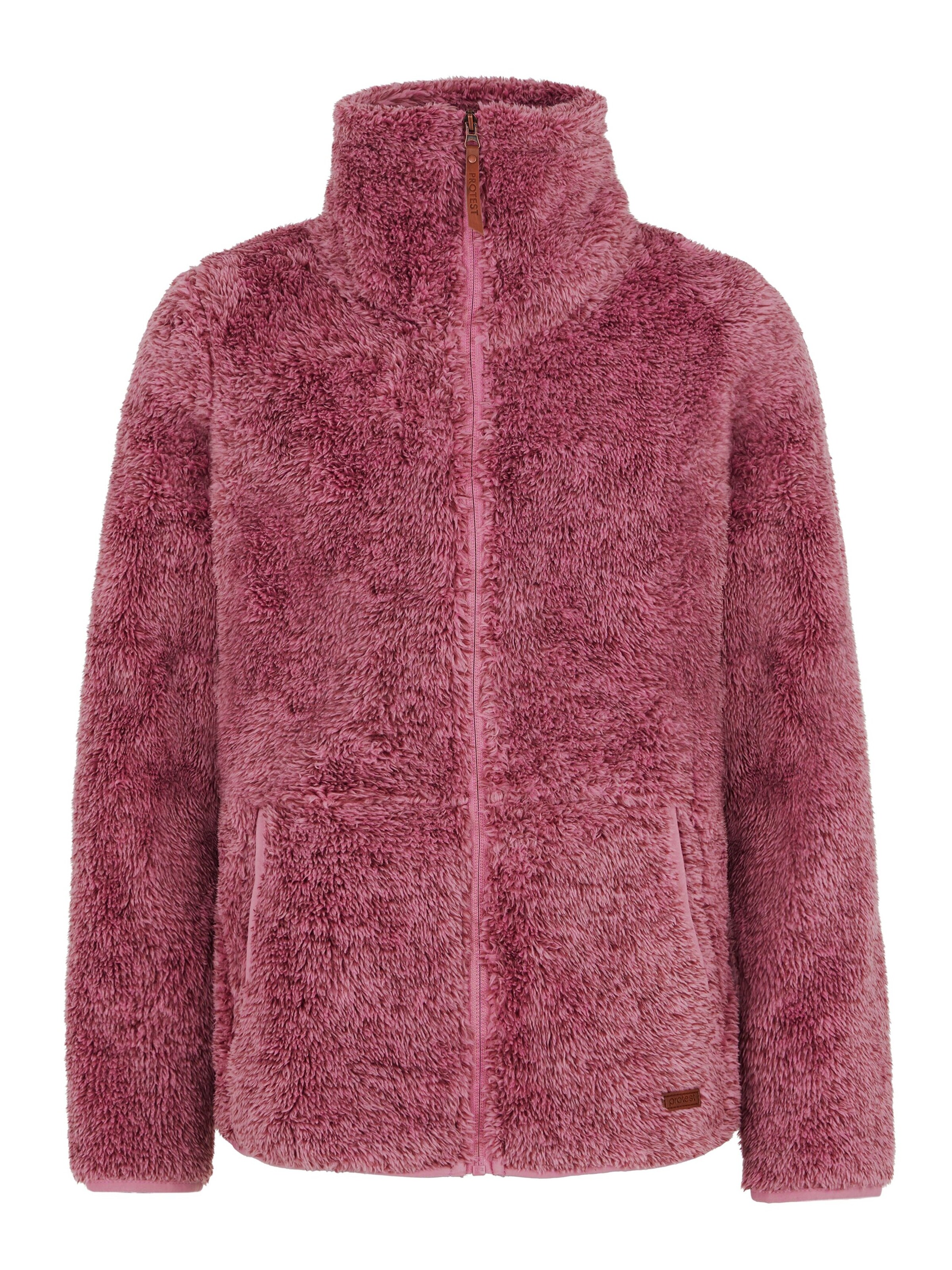 PROTEST Fleecejacke 'Riri JR'‌‌‌‌ in Pink: Vorderseite