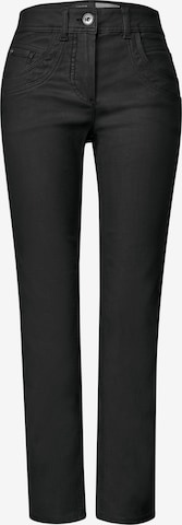 CECIL Slimfit Hose 'Toronto' in Schwarz: Vorderseite