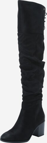 MTNG Over the Knee Boots 'MIRIANA' in Black: front