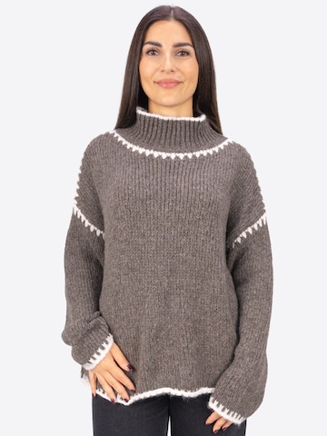 Pull-over 'JOLIE' Seasons of April en marron : devant