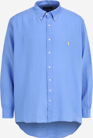 Chemise Polo Ralph Lauren Big & Tall en bleu : devant