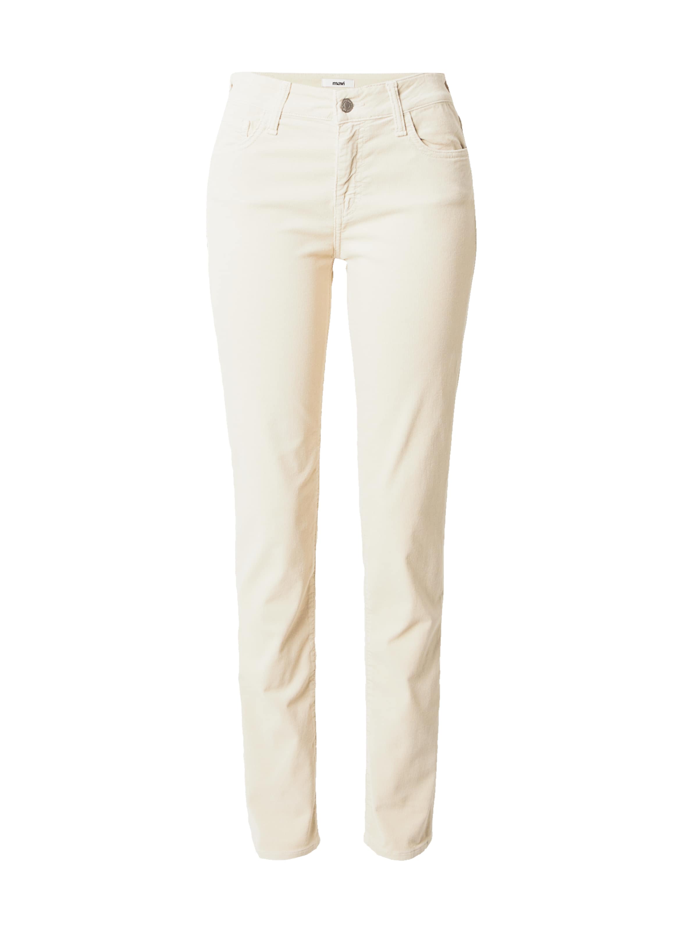 Mavi Слим фит Дънки в бяло: отпред