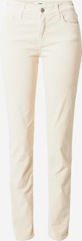 Mavi Slimfit Jeans in Wit: voorkant