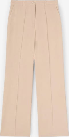 MOTIVI Wide leg Trousers in Beige: front