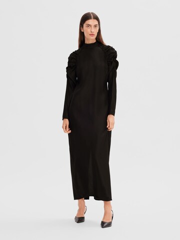 Robe SELECTED FEMME en noir : devant