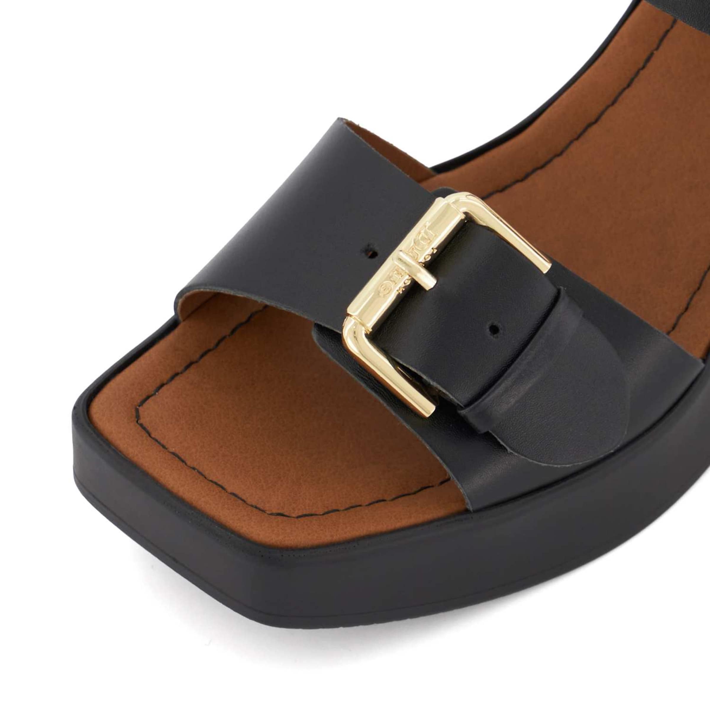 Dune LONDON Sandale 'Jenies' in Schwarz