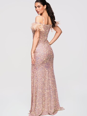 Robe de soirée Ombre en beige