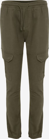 Threadbare Slimfit lange Cargohose 'Garrix' in Grün: Vorderseite