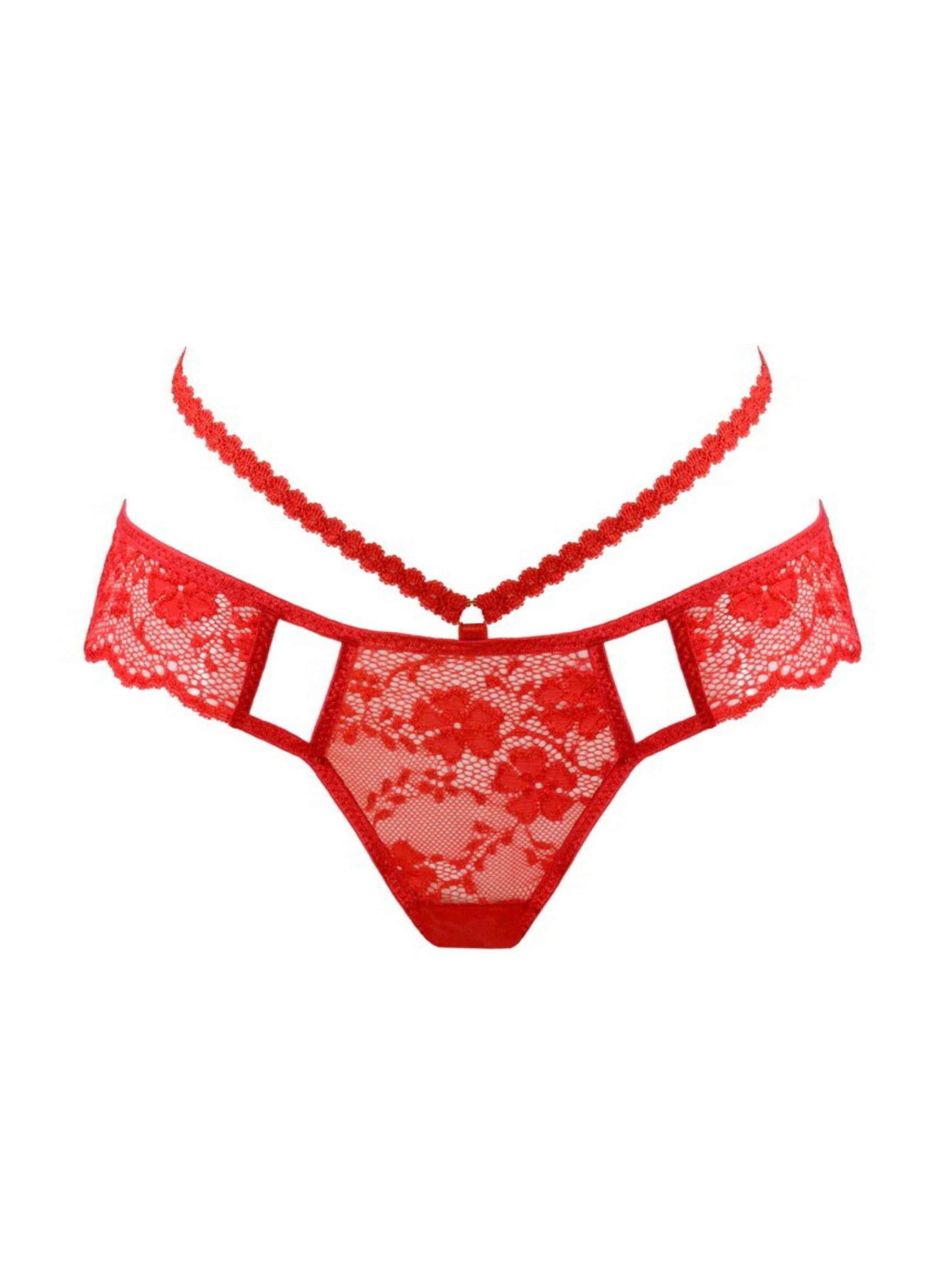 WHITE RVBBIT String in Rot: Vorderseite
