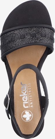 Rieker Strap Sandals '64653' in Black