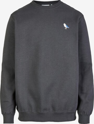 Cleptomanicx Sweatshirt 'Embro Gull' in Grey: front