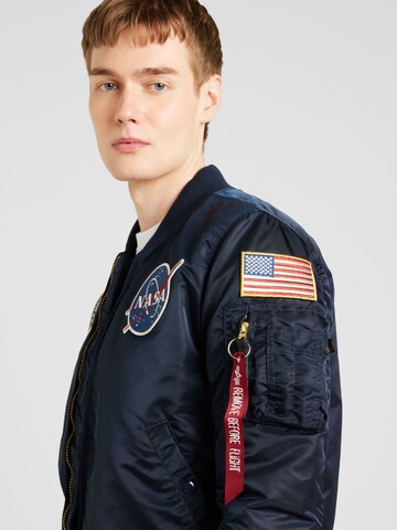 Veste mi-saison 'MA-1 VF NASA LP' ALPHA INDUSTRIES en bleu