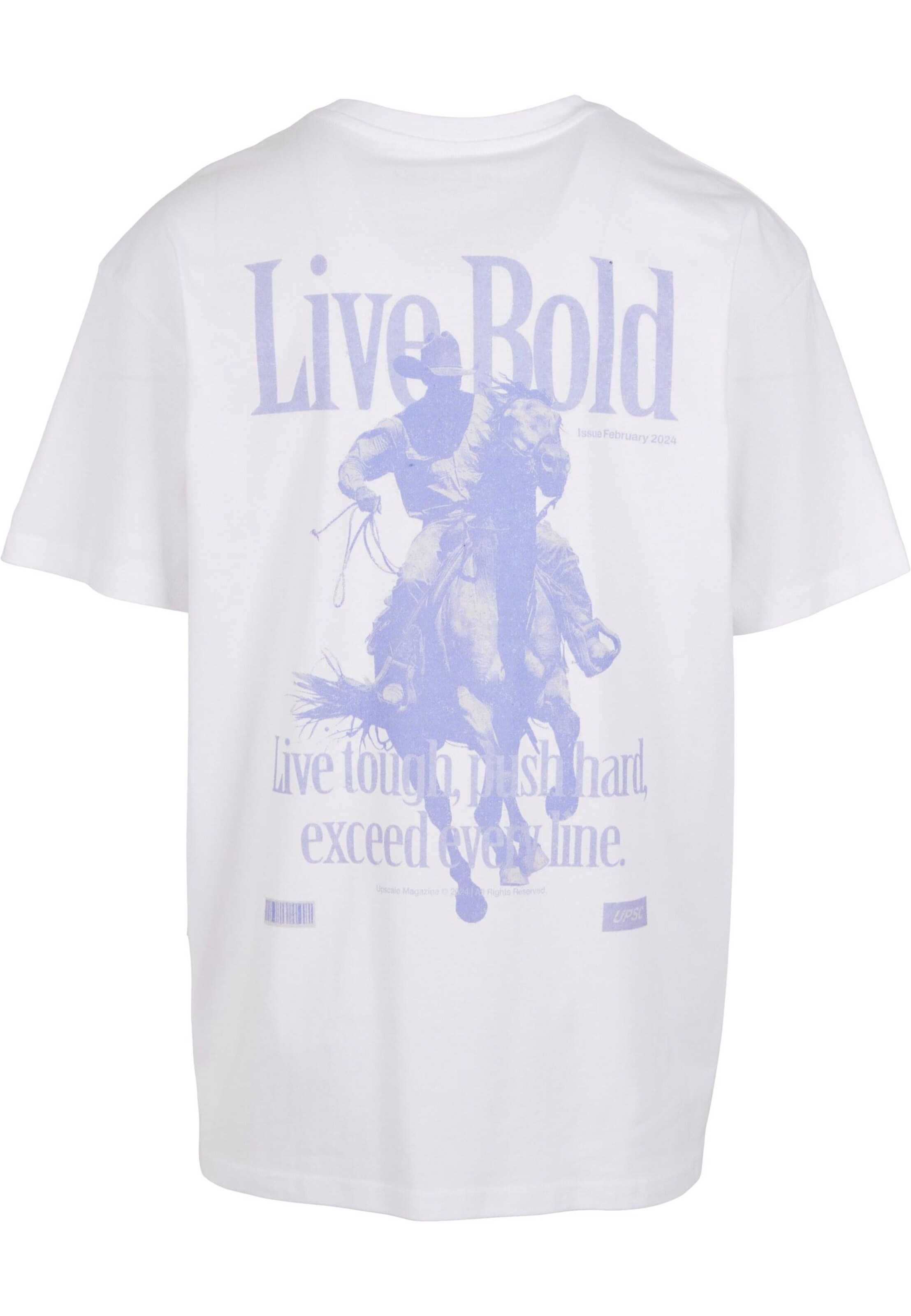Mister Tee Bluser & t-shirts 'Live Bold' i hvid