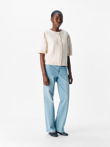 OBJECT Cardigan 'OBJJANE' i hvid