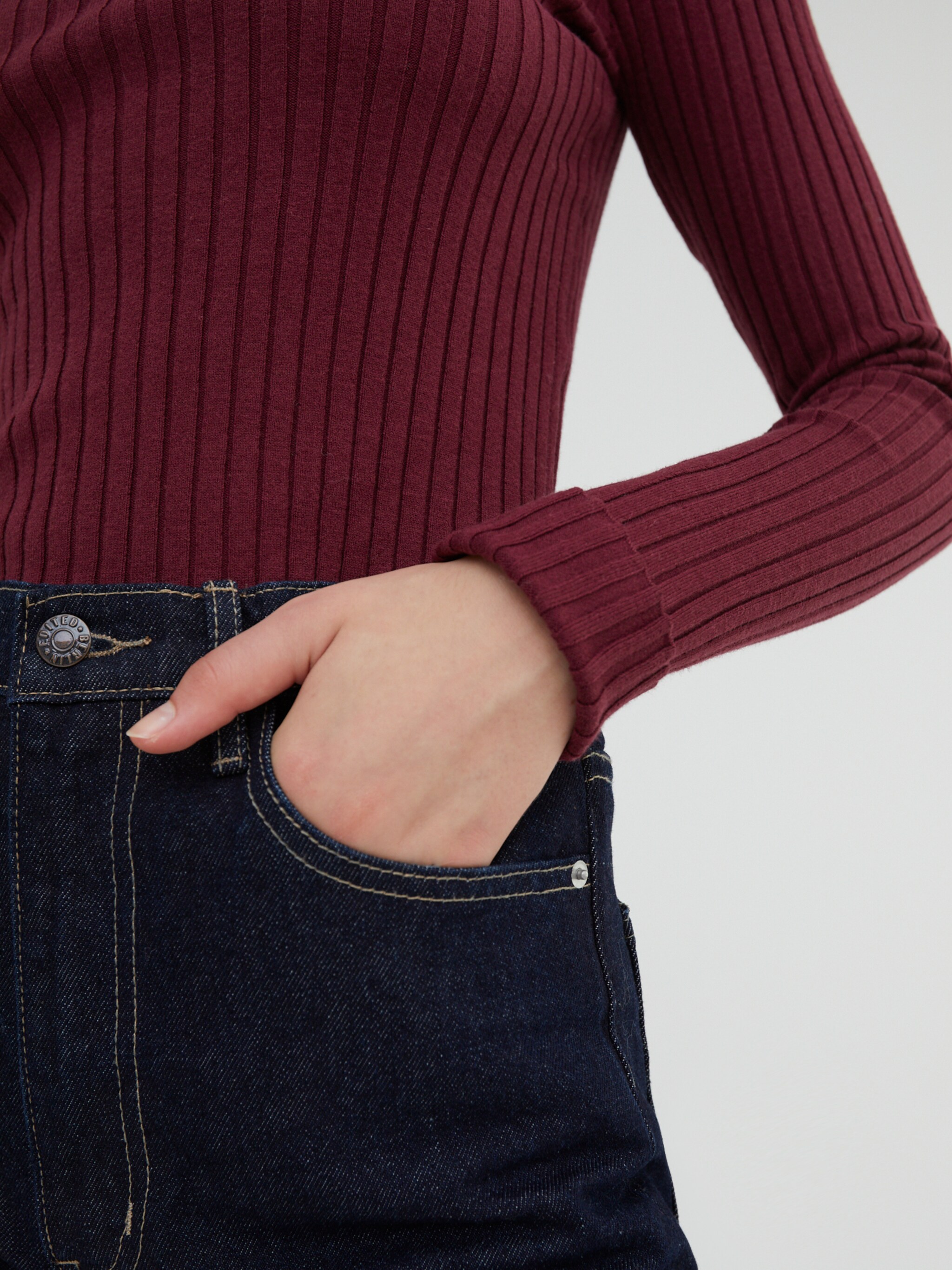 EDITED Produkte Pullover 'JANNICE' burgunder
