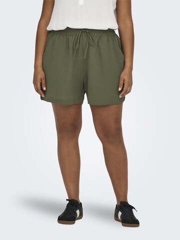 ONLY Carmakoma Regular Pants in Green: front