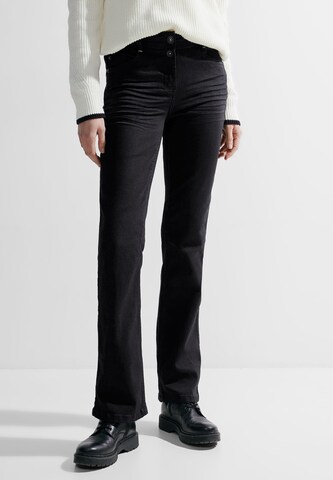 CECIL Boot cut Jeans in Black: front