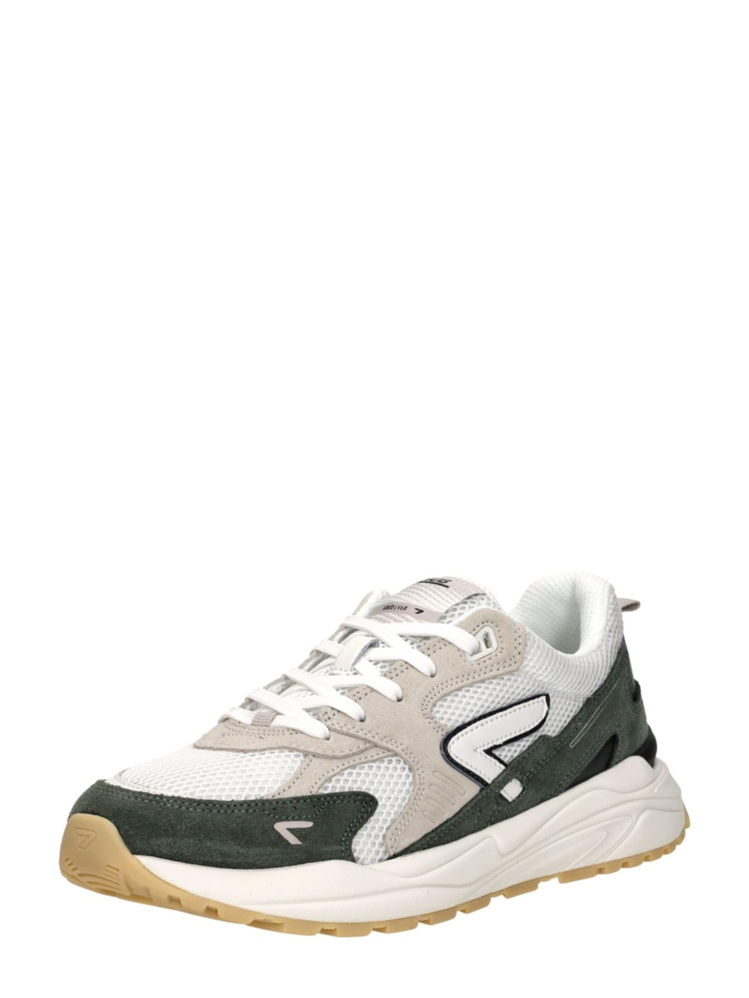 Baskets basses 'Grid S48' HUB en vert