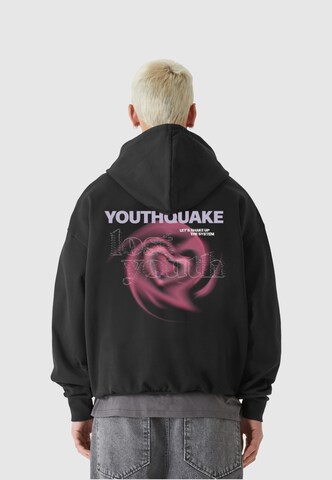 Lost Youth Sweatshirt 'Youthquake' in Black: front