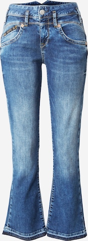 zils Herrlicher Paplatināti gali Džinsi: no priekšpuses