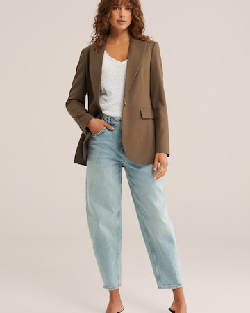 WE Fashion Πλεκτό τοπ σε μπεζ