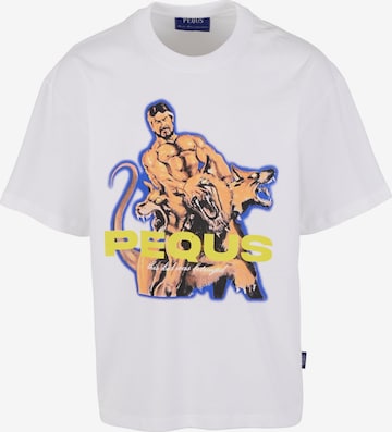 balta Pequs Marškinėliai 'This Kid Was Betrayed': priekis