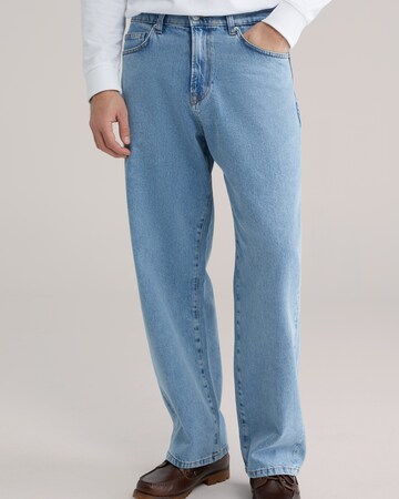 WE Fashion Ohlapna forma Kavbojke | modra barva: sprednja stran