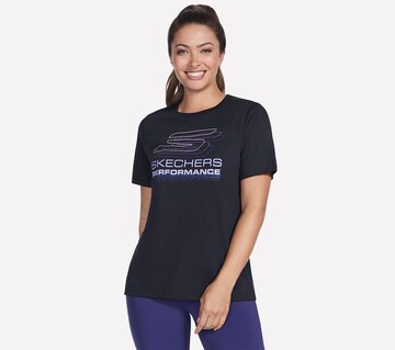 SKECHERS Performance Shirt in Black: front
