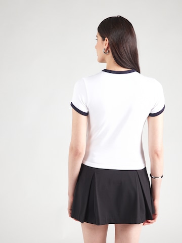 Juicy Couture Футболка 'The Arched Football Ringer' в Белый