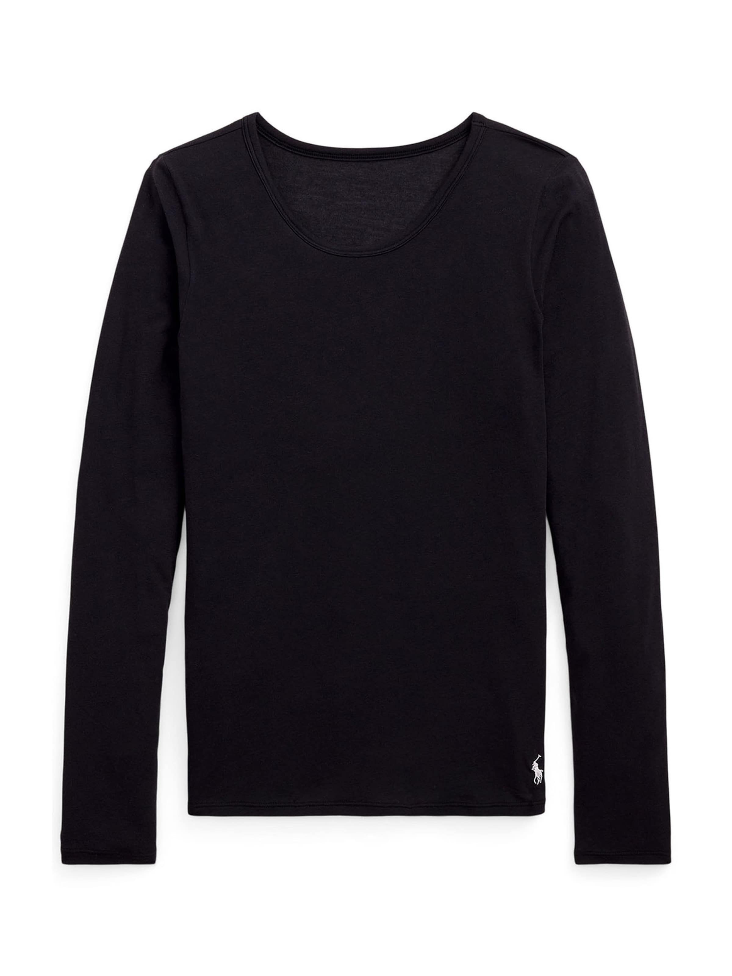 T-shirt ' Club Cotton ' Polo Ralph Lauren en noir : devant