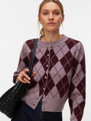VERO MODA Gebreid vest 'Halo' in Lila