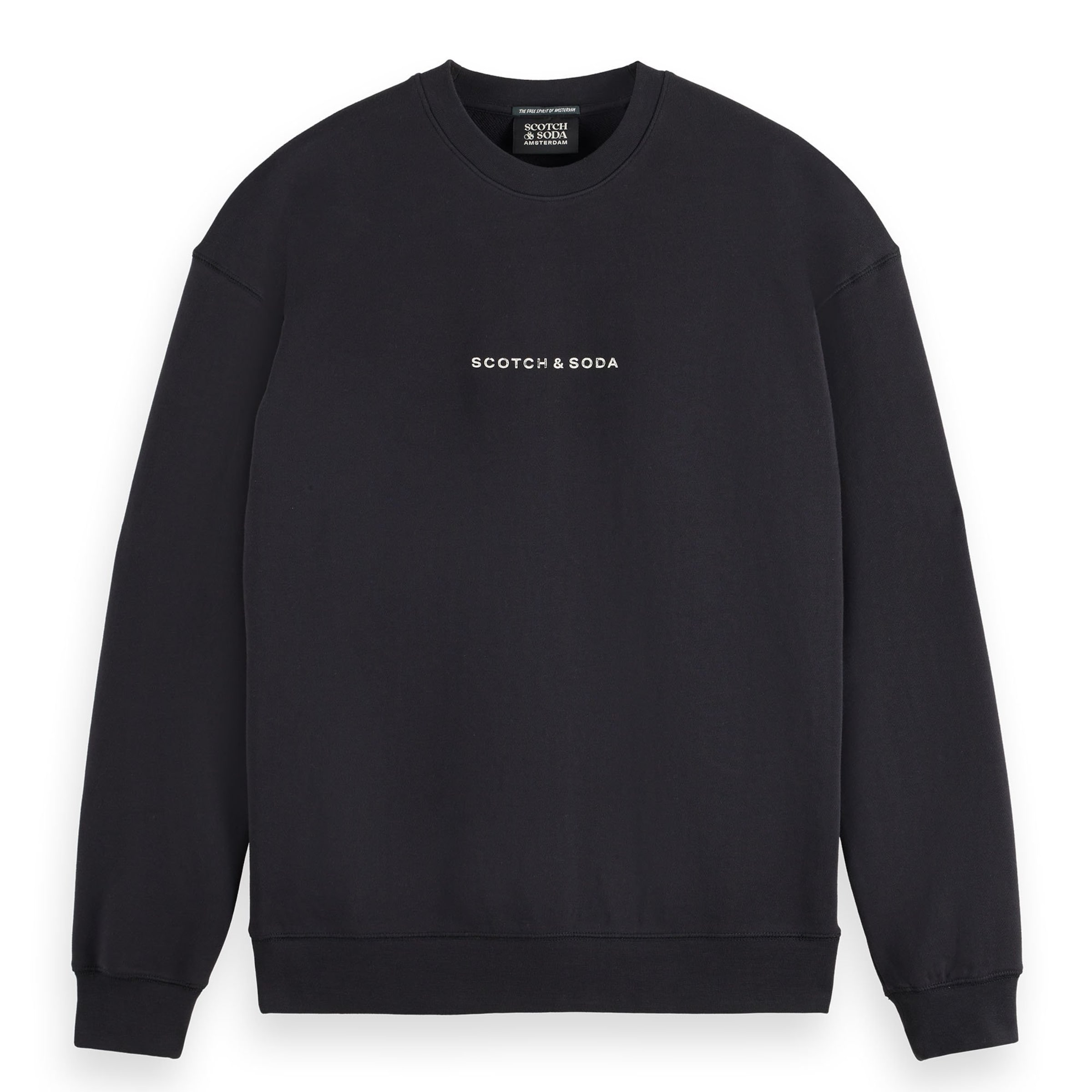 SCOTCH & SODA Суичър в черно: отпред