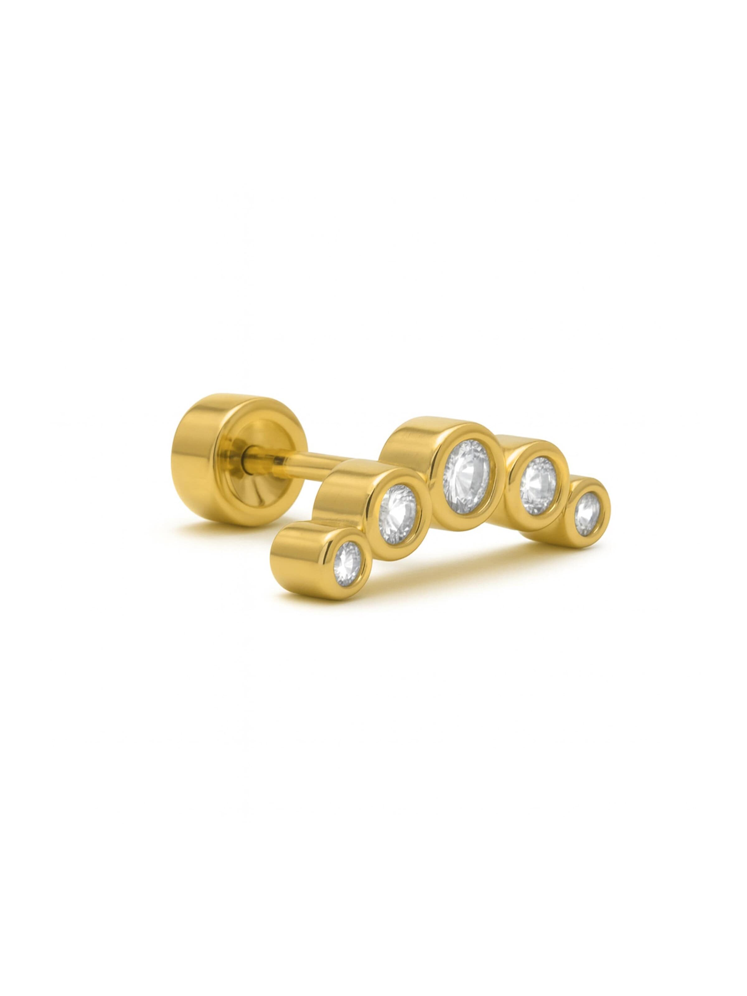Luxenter - Piercings 'Inloc' em ouro