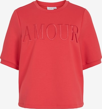VILA Sweatshirt 'VISif' in Rood: voorkant