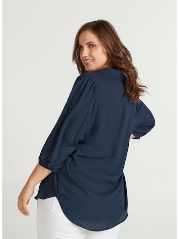 Zizzi Bluse 'Xseli' in Blau