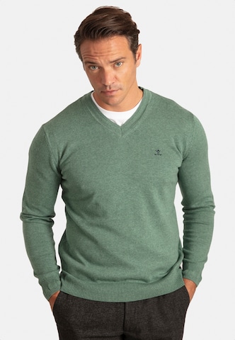 Sir Raymond Tailor Sweater 'Los Angeles' in Green: front