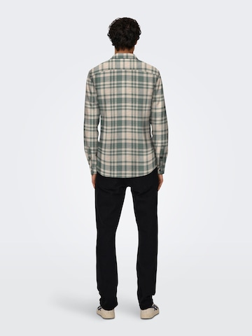 Only & Sons Slim fit Overhemd 'ONSGudmund' in Grijs