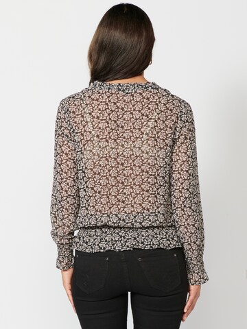 KOROSHI Blouse in Zwart